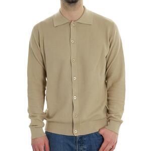 CARDIGAN CON COLLETTO BEIGE
